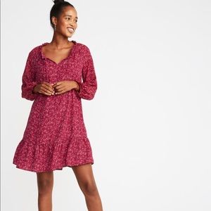 Ruffled Georgette Swing Dress for Women